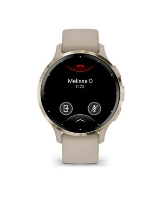 Garmin Venu 3S Watch, French Gray + Soft Gold | Bloomingdale's