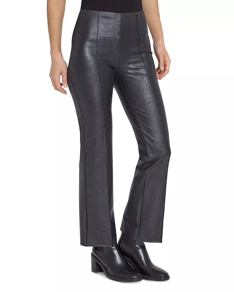Lysse Elysse Foiled Faux Leather Bootcut Pants