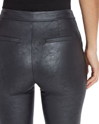 Elysse Foiled Faux Leather Bootcut Pants