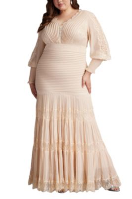 Plus Nyssa Bishop Sleeve Gown