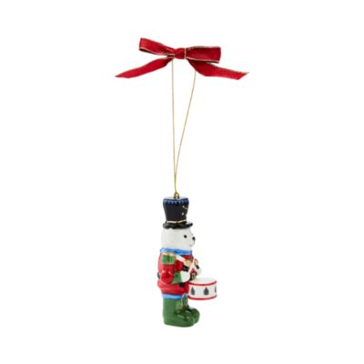 Christmas Tree Teddy Bear Nutcracker Ornament