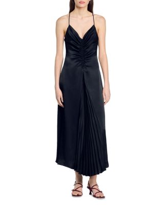 Sandro - Pralisse Ruched Maxi Dress