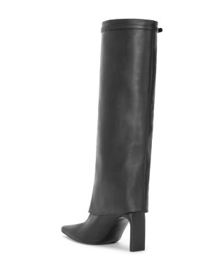 Women&#39;s Wally Leather Foldover Cuff High Heel Boots