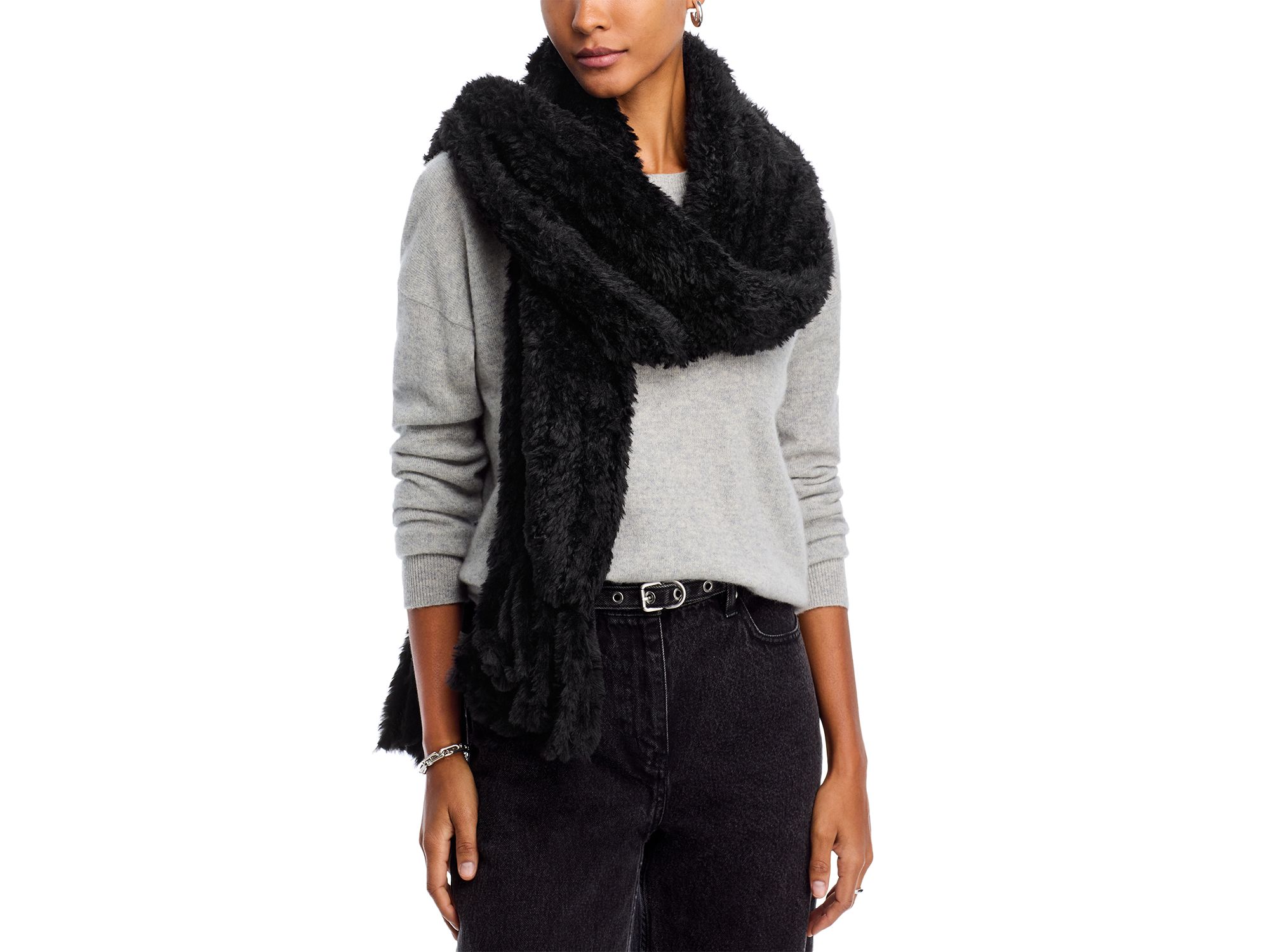 Plush Faux Fur Scarf - Image 1