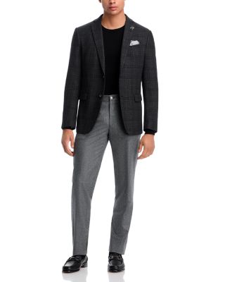 Tonal Plaid Slim Fit Sport Coat