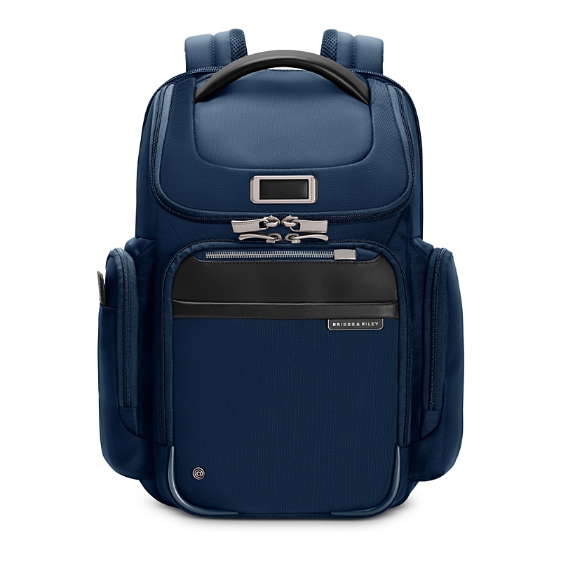 Briggs & Riley Medium Widemouth Backpack In Navy