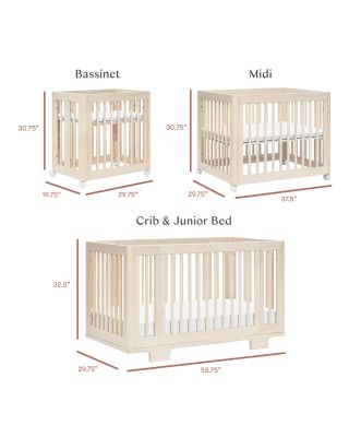 Yuzu 8 in 1 Convertible Crib With All Stages Conversion Kits