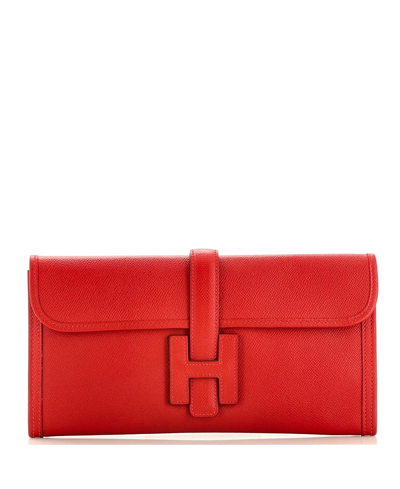 Pre-Owned Hermes 29 Jige Elan Clutch Epsom