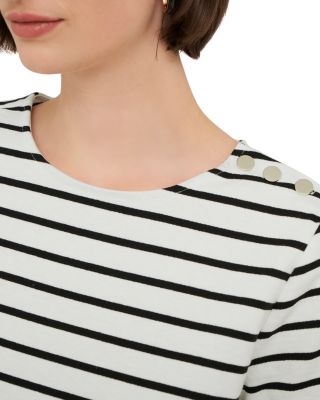 Bethan Striped Crewneck Top