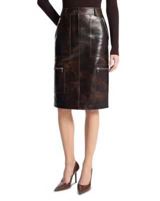 Michael Kors Collection - Leather Pencil Skirt