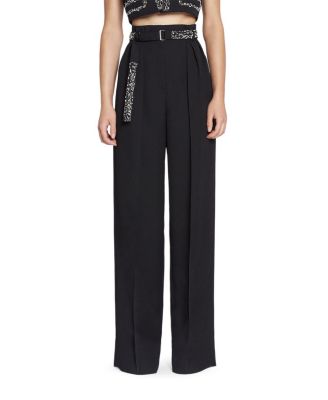 Lanvin - Embroidered Wide-Leg Pants