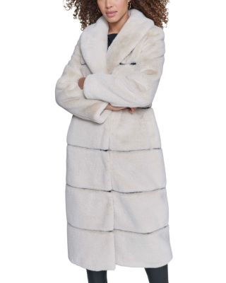 KARL LAGERFELD ロングコート マキシ丈 ヘリンボーン ファー付き Amazon.com: KARL LAGERFELD Paris Women's Outerwear long wrap coat