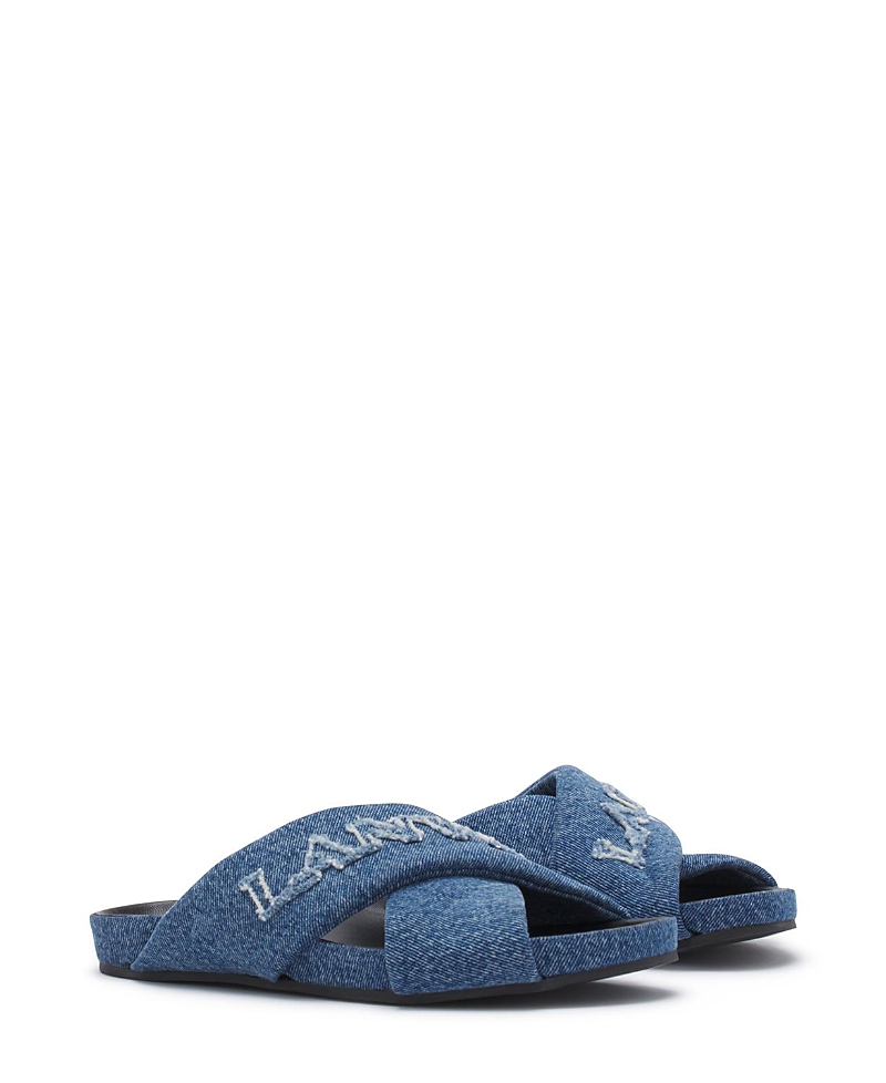 LANVIN WOMEN'S TINKLE SANDALS IN DENIM