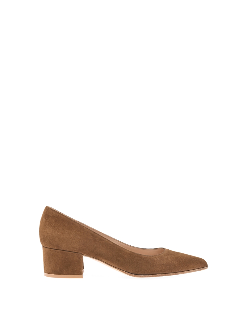 Gianvito Rossi Piper 40mm Suede Pumps In Brown