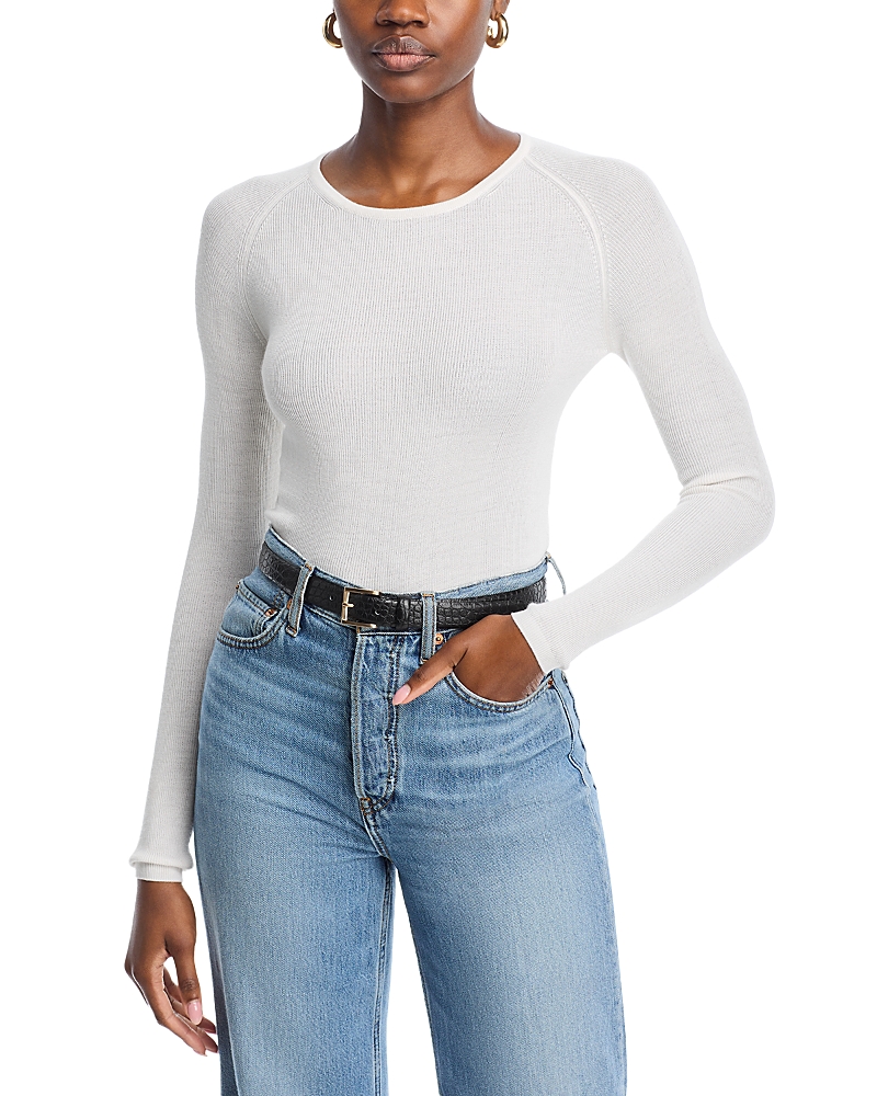 Shop Majestic Raglan Sleeve Top In Milk