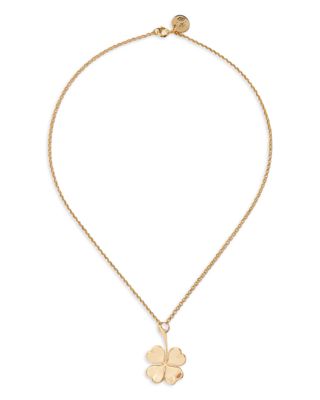 Maje Heart Clover Pendant Necklace, 15