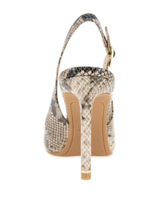 Women&#39;s Quinnly Pointed Toe Embossed High Heel Pumps