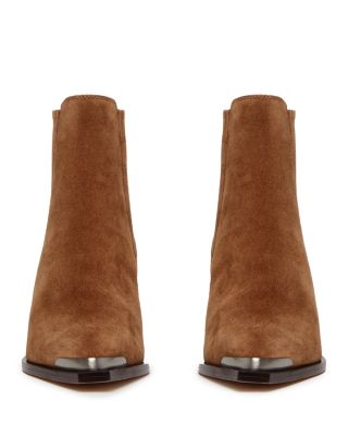 Women's Lyra Pointed Toe Stretch Block Heel Ankle Boots