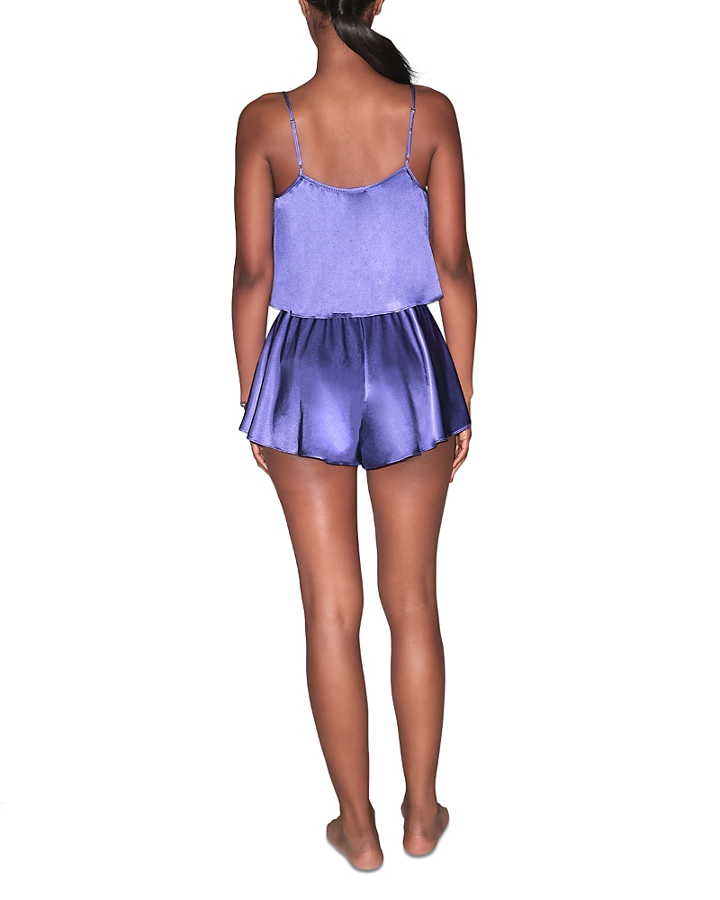 Fleur Du Mal Luxe Flutter Cami In Perwinkle