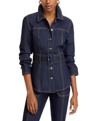Cinq à Sept Shea Fitted Denim Jacket | Bloomingdale's Women