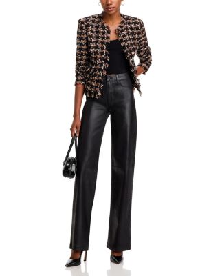 Clayton High Rise Wide Leg Jeans in Noir Coated