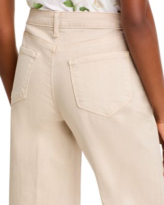 Scottie High Rise Wide Leg Jeans in Biscuit