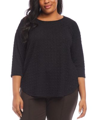 Plus Shirttail Top