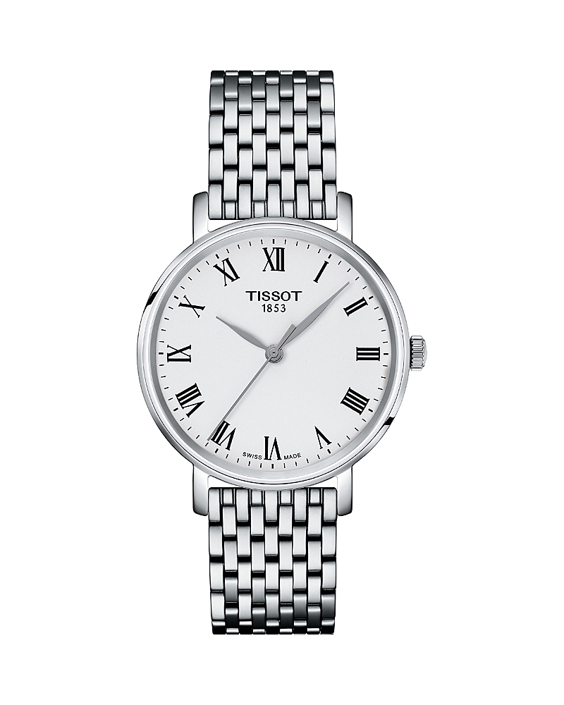 Tissot Everytime Watch, 34mm In White/silver