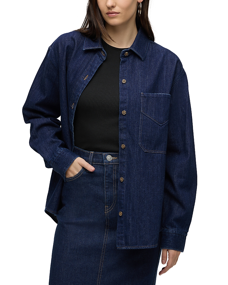 Hudson Oversized Shirt In Evening Day