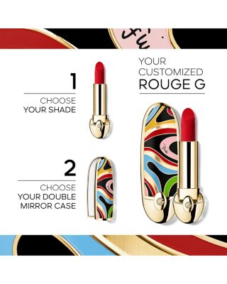 口紅 GUERLAIN x PUCCI ROUGE G MARMO KISS Guerlain x Pucci Rouge G Customizable Lipstick Case - Marmo