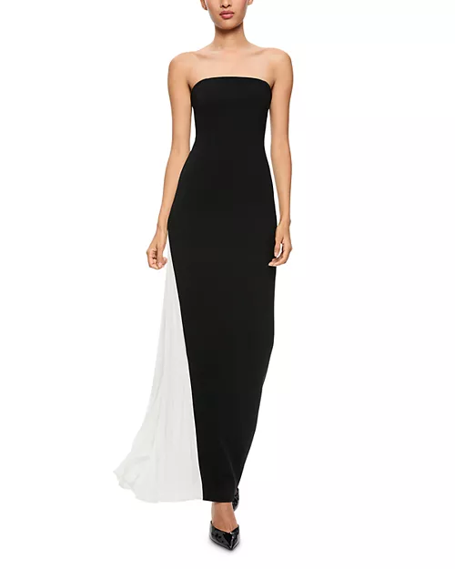 retha strapless maxi dress