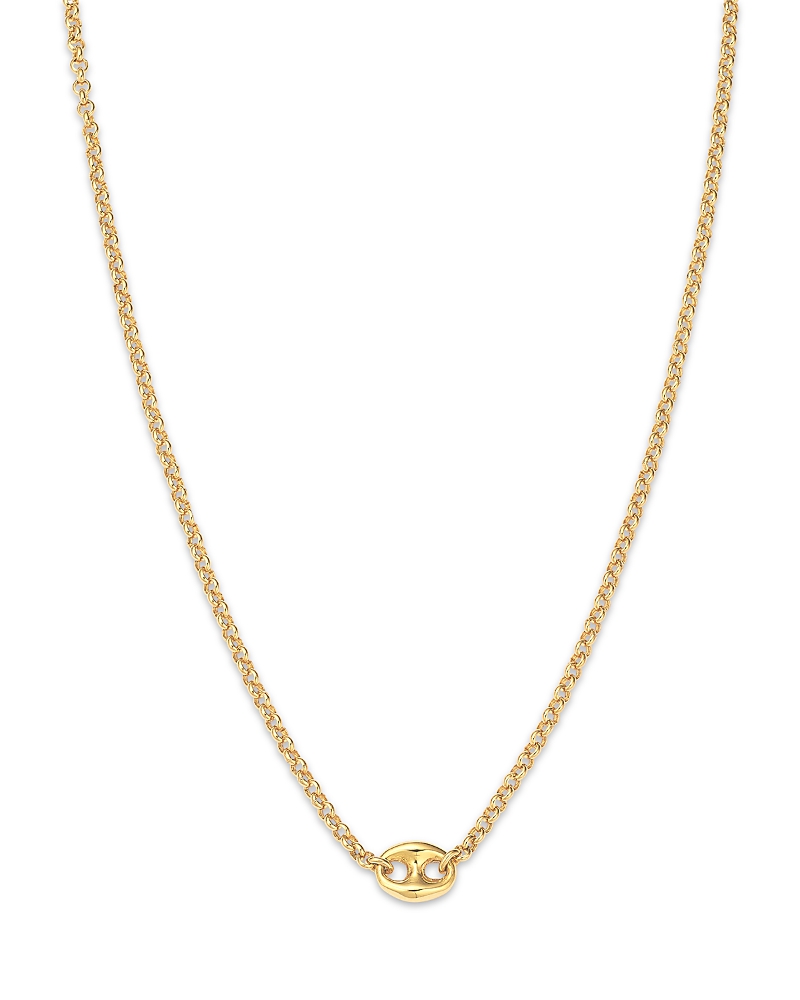 Zoë Chicco 14k Yellow Gold Heavy Metal Mariner Link Pendant Necklace, 14-16 In Gold
