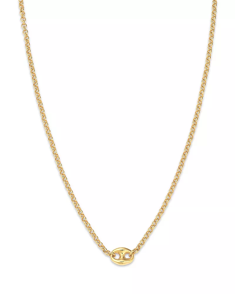 Zoe Chicco 14K Yellow Gold Heavy Metal Mariner Link Pendant Necklace, 14