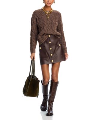 Truman Faux Leather Mini Skirt - Exclusive