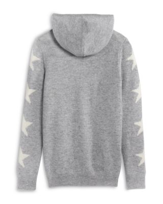Girls&#39; Cashmere Star Sleeve Hooded Sweater, Big Kid - Exclusive