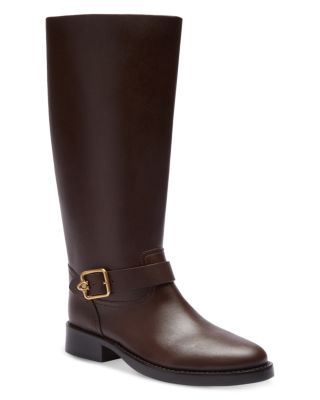 COACH - Women's Madeline Buckle Detail Tall Block Heel Boots