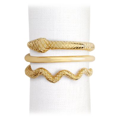 Serpent Napkin Rings, Set of 4