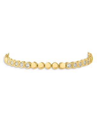 Bezel Cubic Zirconia Station Bracelet