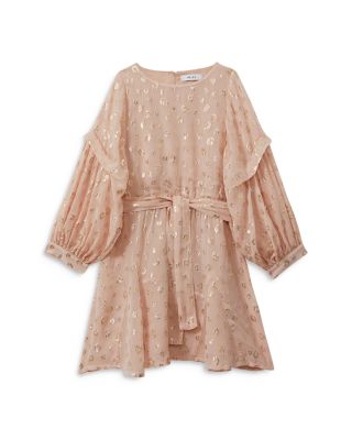 REISS - Girls' Allie Metallic Print Dress - Big Kid