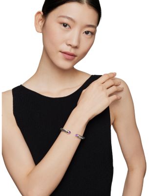 Cable Classics Bracelet with Gemstones, 14K Yellow Gold & Sterling Silver, 7mm