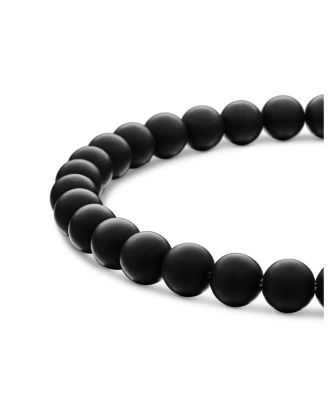 Men&#39;s Spiritual Beads Bracelet with Black Onyx