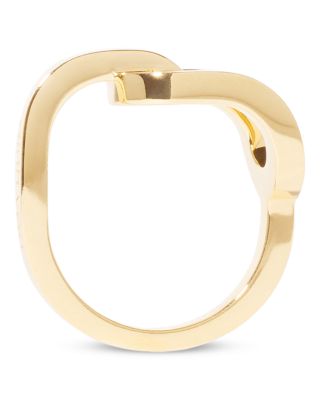 18K Yellow Gold Maillon Large Polished Link Ring