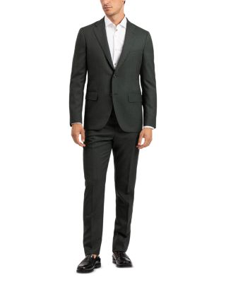 Boglioli Olive Solid Unstructured Slim Fit Suit