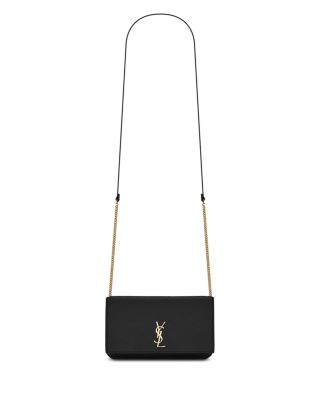 Saint Laurent - Cassandre Phone Holder with Strap in Smooth Leather