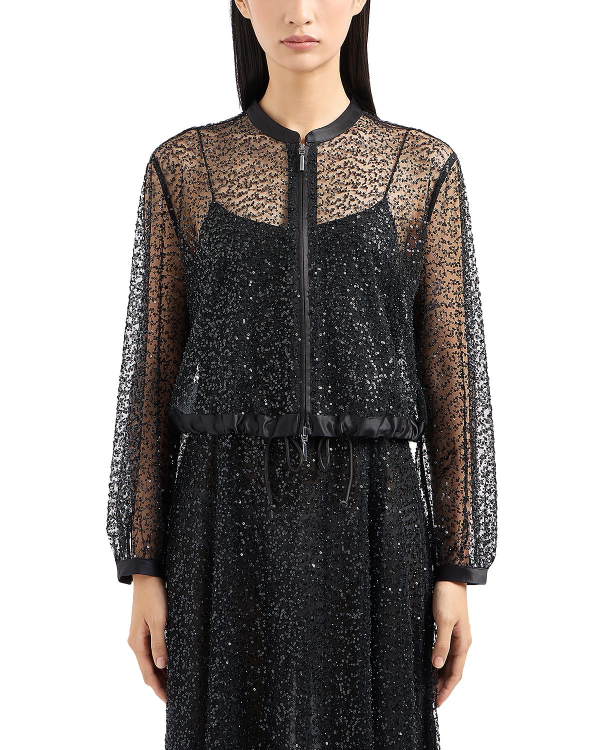Emporio Armani Sheer Sequin Jacket