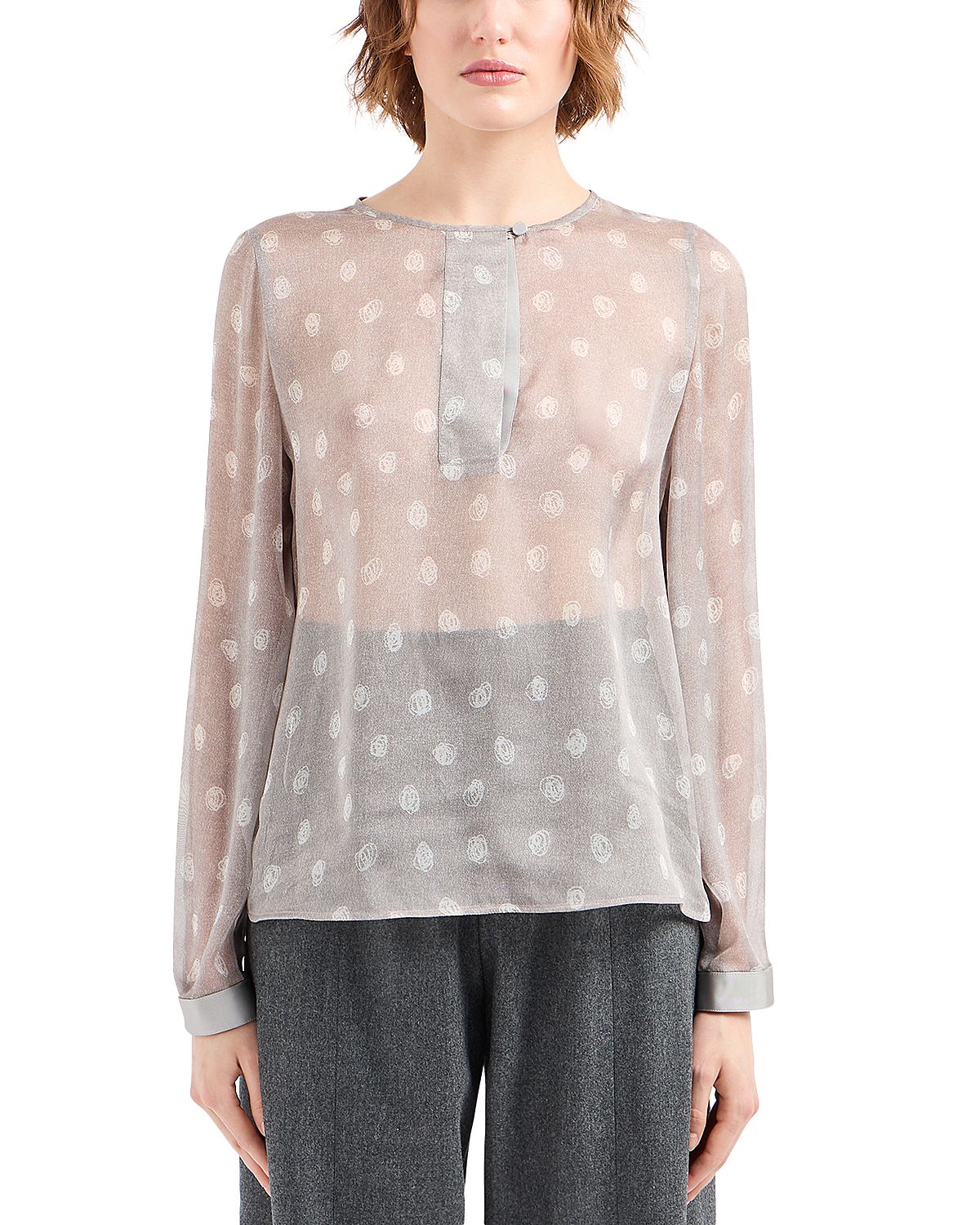 Emporio Armani Silk Chiffon Top