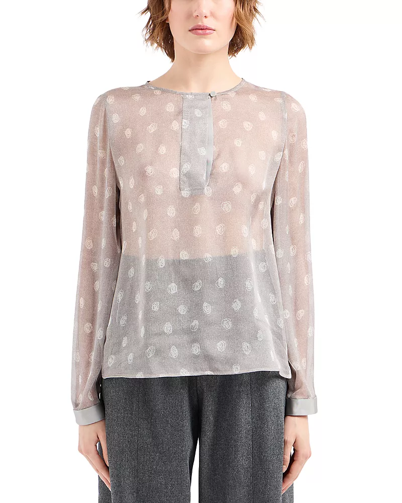 Emporio Armani Silk Chiffon Top
