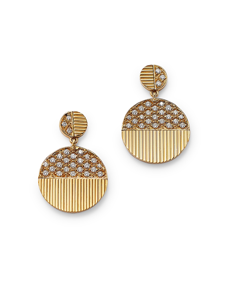 Bloomingdale's Diamond Drop Earrings in 14K Yellow Gold, 0.34 tcw