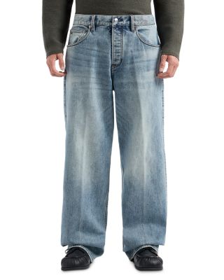 Emporio Armani - Relaxed Fit Stonewashed Jeans in Blue