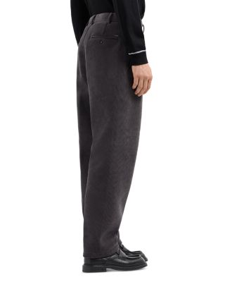 Cotton Blend Ribbed Velour Regular Fit Pants